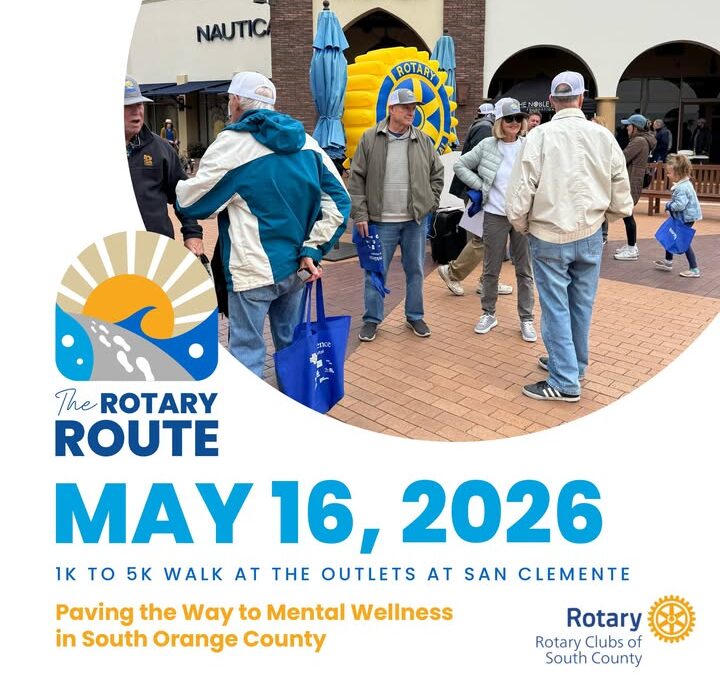 South County Rotary Clubs Invite Community to Third Annual Mental Wellness Walk